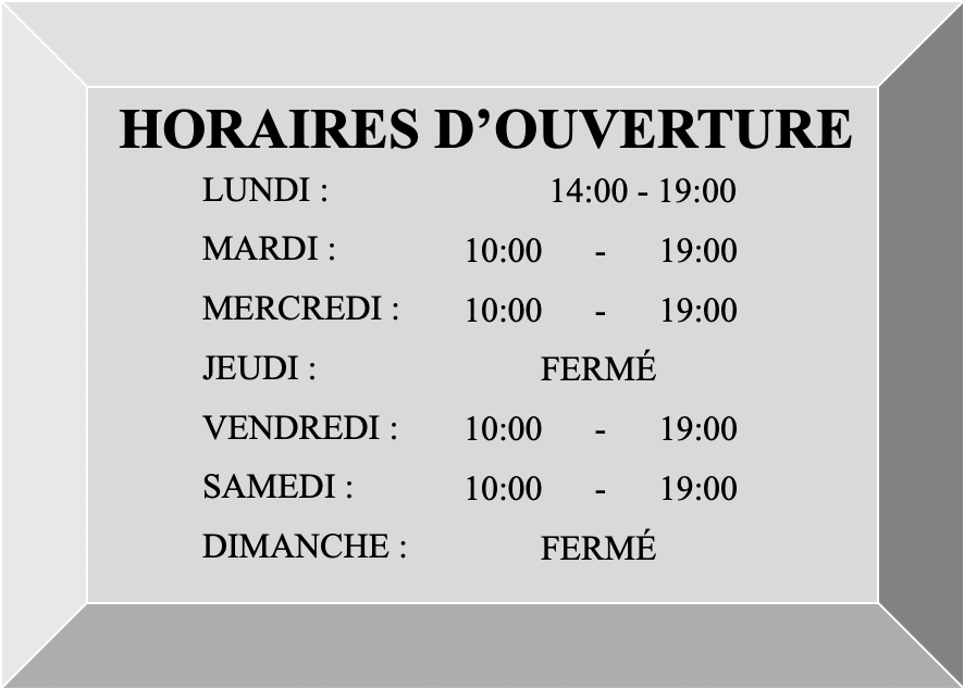 Horaires été