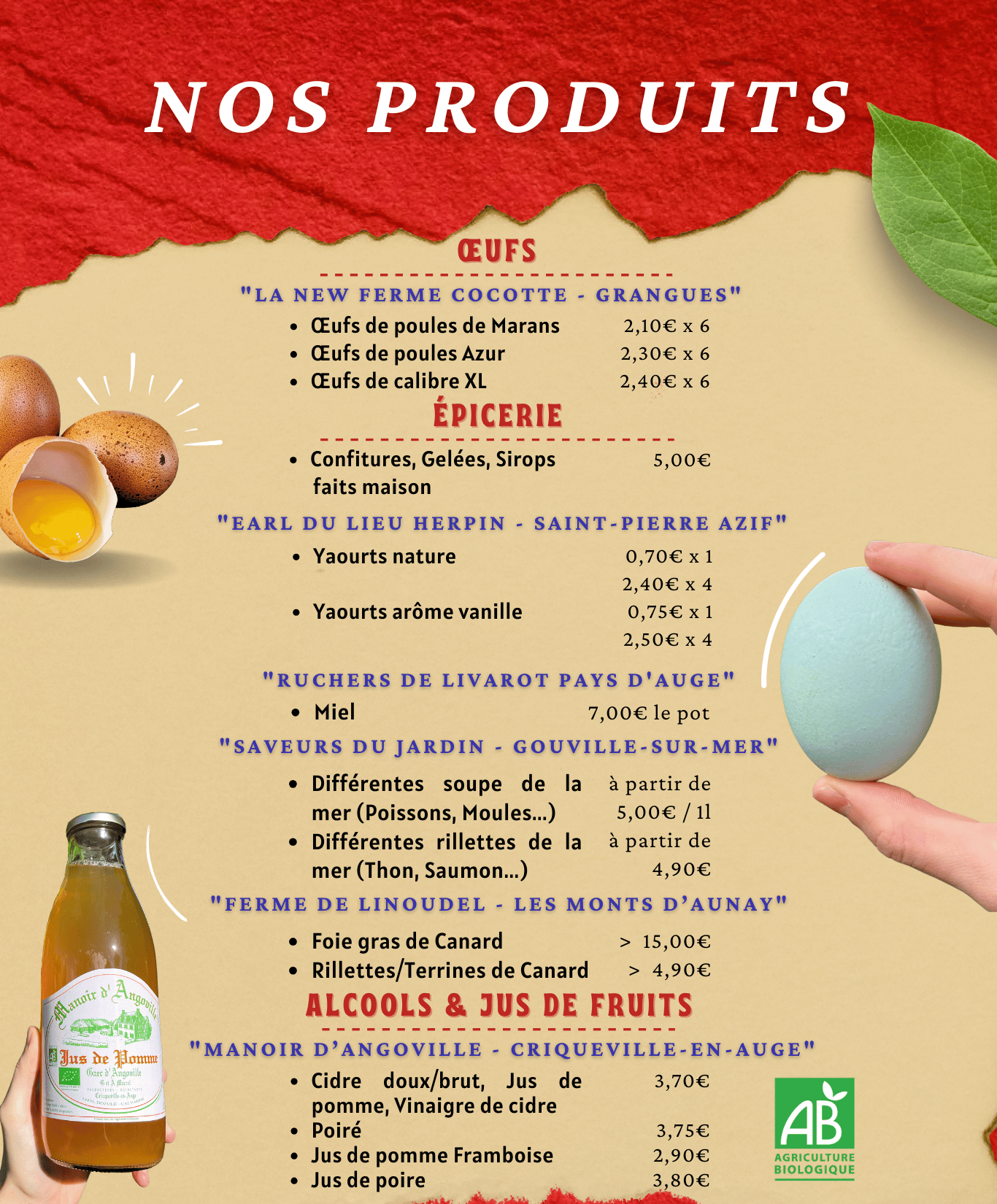 Nos produits